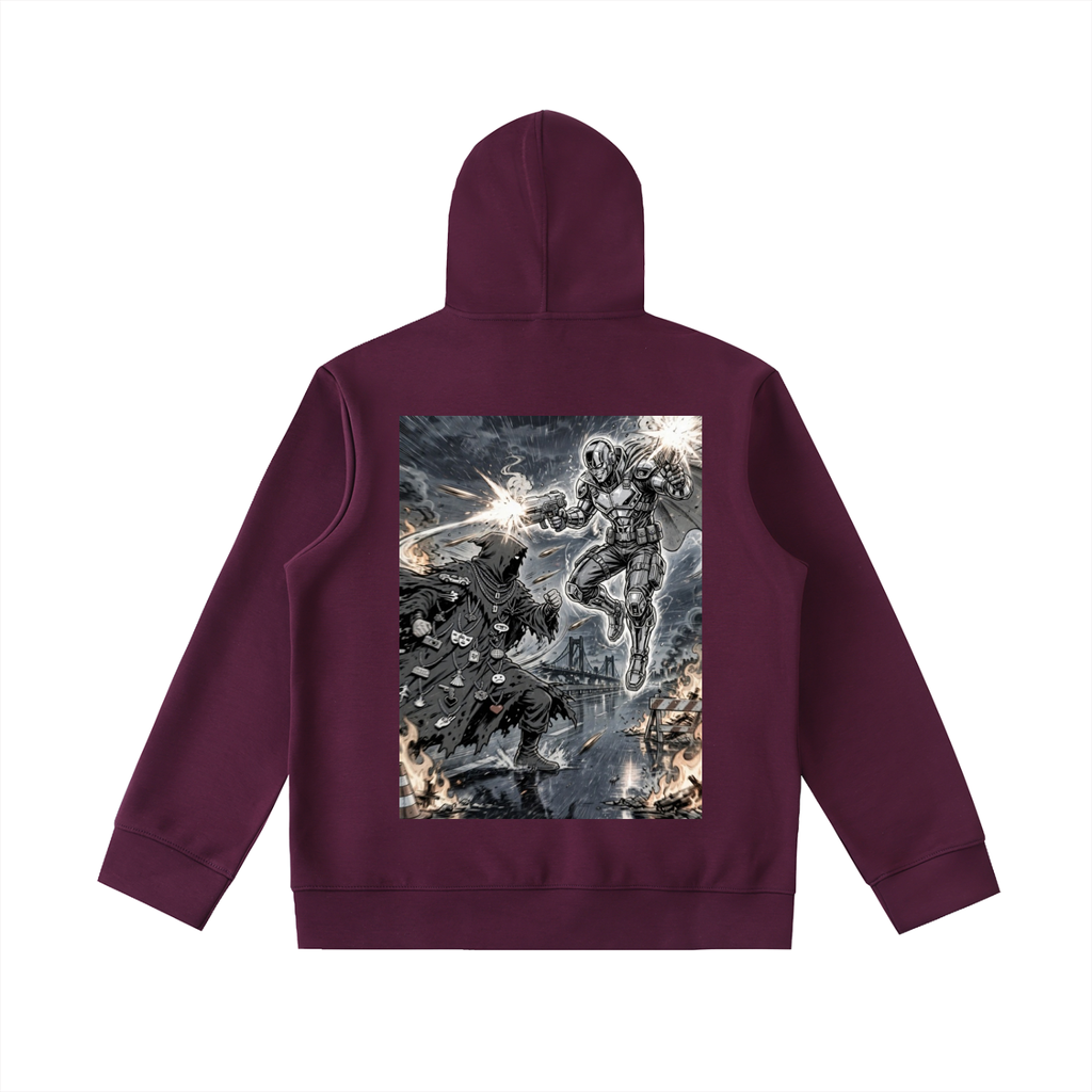 Essential Heavyweight High Neck  Zip-Up Hoodie