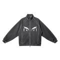 Unisex Vintage Wash Full Zip Mesh Jacket