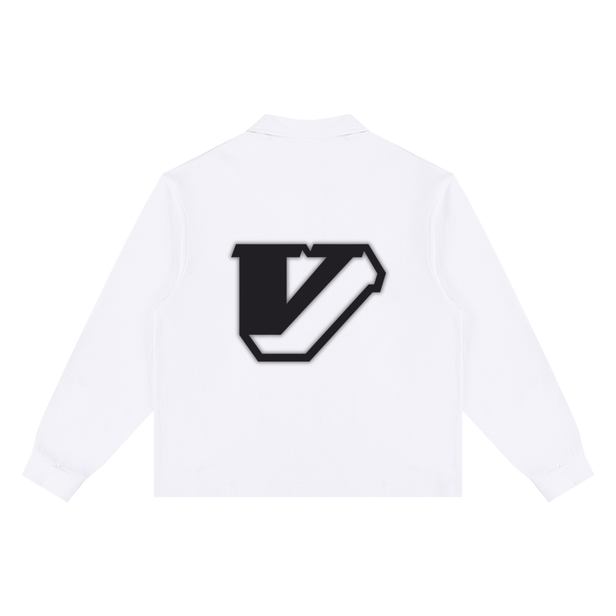 Unisex Loose Long Sleeve Polo Shirt