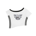 Women's Color Block Off-the-Shoulder T-Shirt
