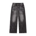 Men’s Vintage Wash Wide Leg Jeans