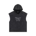 Snow Washed Boxy Hooded Tank Top