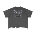 Vintage Wash Boxy Distressed Hem T-Shirt