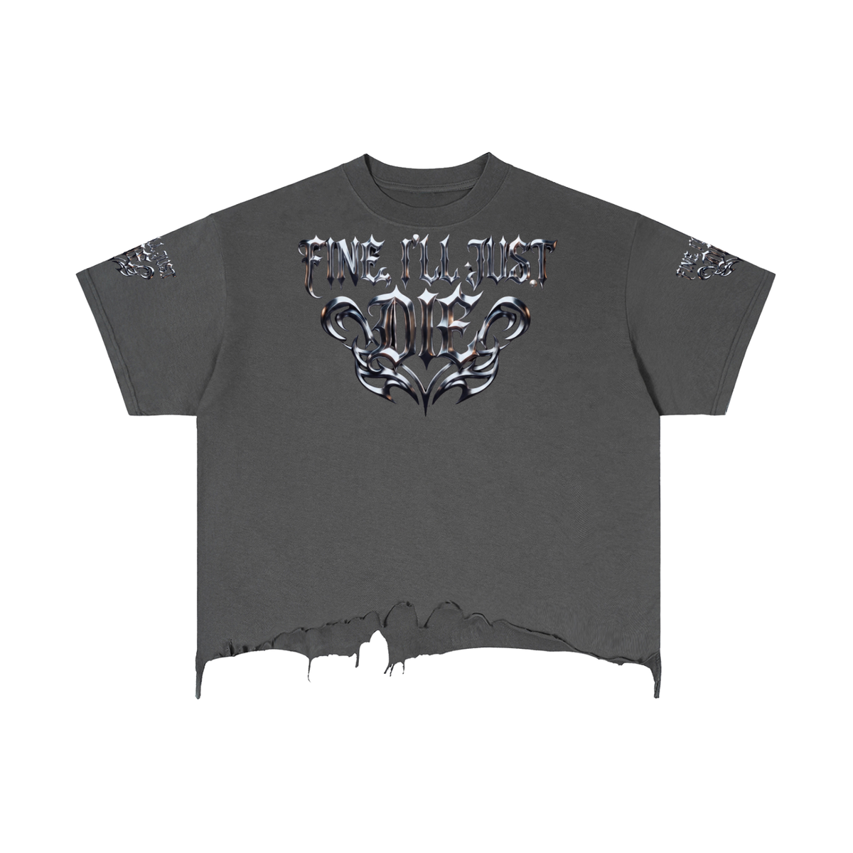 Vintage Wash Boxy Distressed Hem T-Shirt