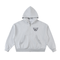 Fleeced Full-Zip Boxy Hoodie