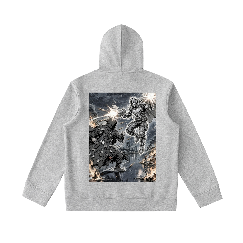 Essential Heavyweight High Neck  Zip-Up Hoodie