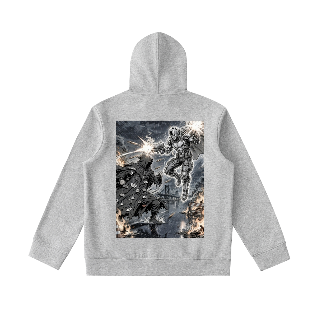 Essential Heavyweight High Neck  Zip-Up Hoodie