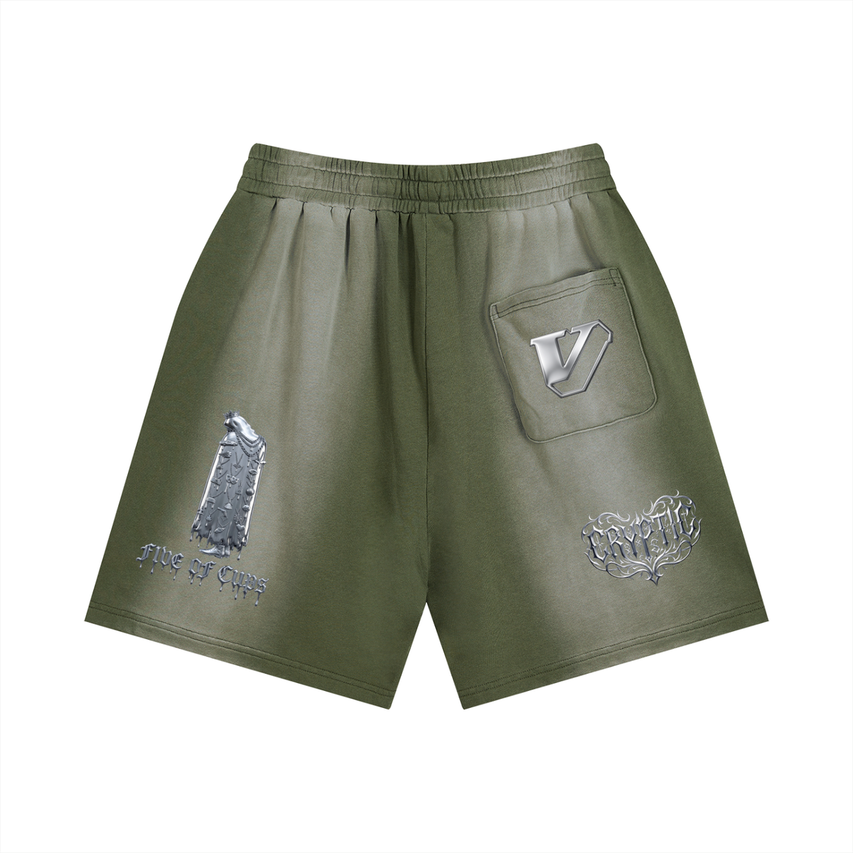 Sun Fade Distressed Shorts