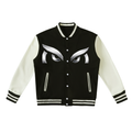Two-Tone Fleeced Varsity Jacket