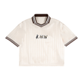 Contrast Stripes Polo Collar T-Shirt