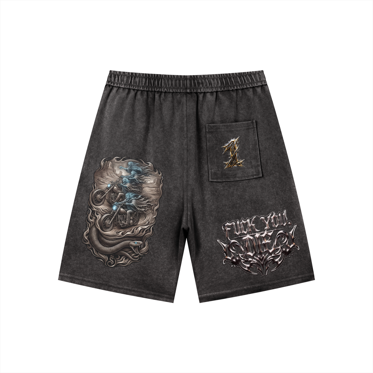 Men’s Vintage Wash Drawstring Shorts