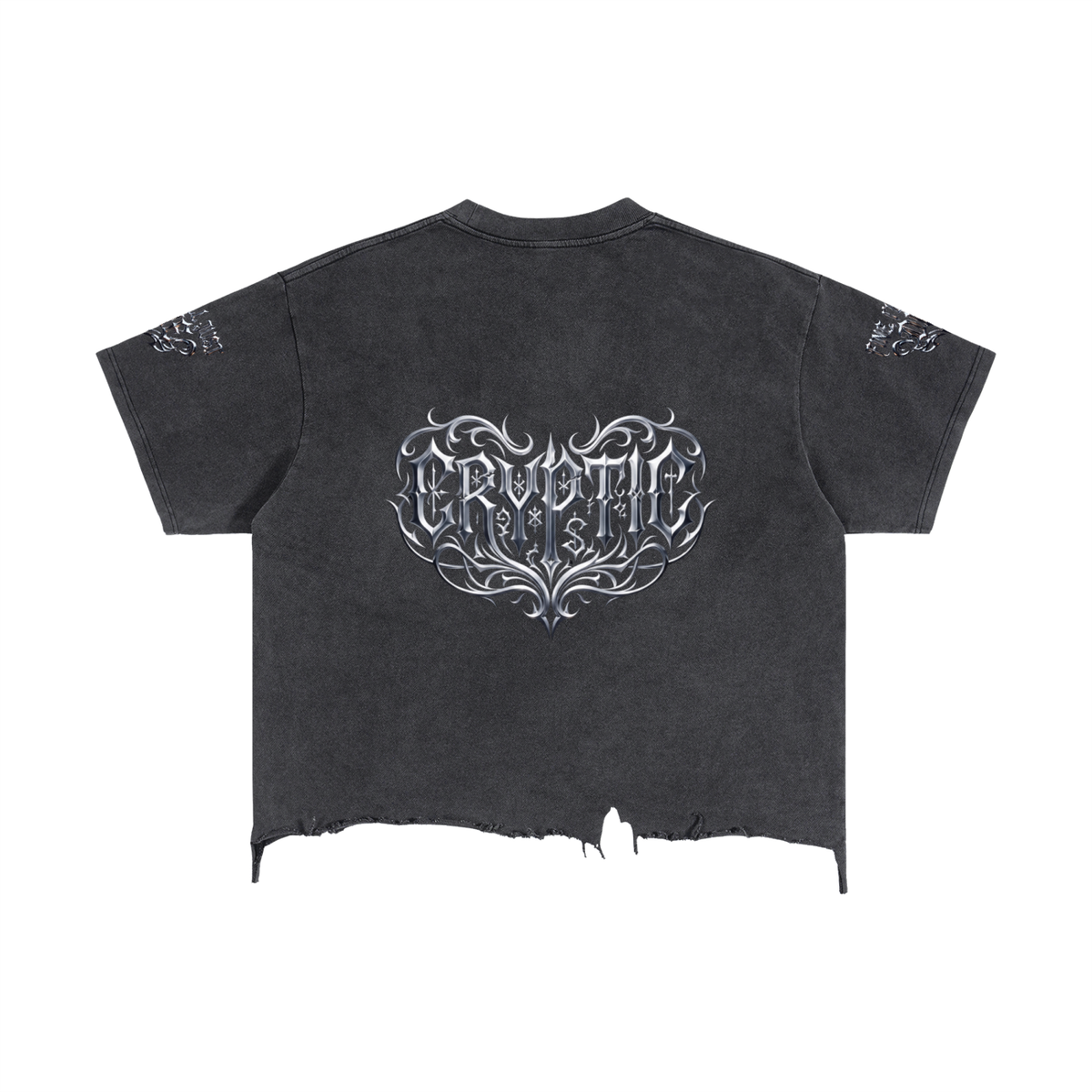 Vintage Wash Boxy Distressed Hem T-Shirt