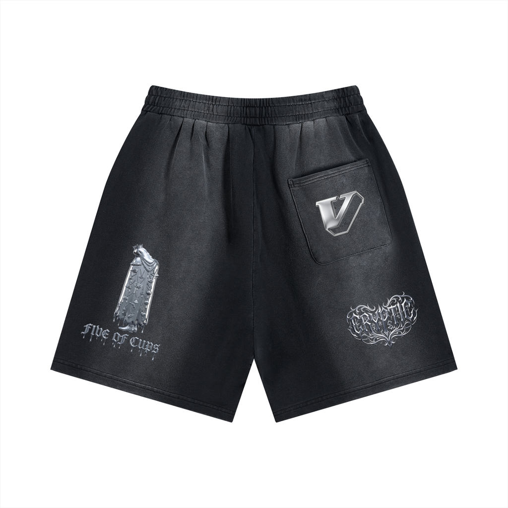 Sun Fade Distressed Shorts