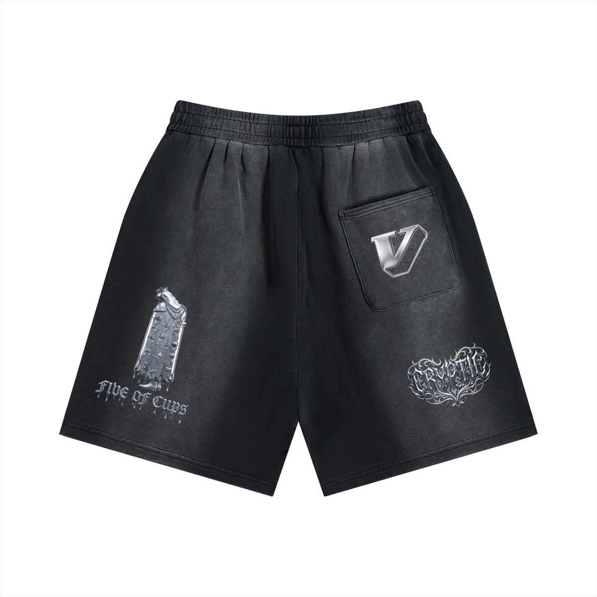 Sun Fade Distressed Shorts