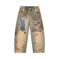 Men’s Vintage Wash Barrel Leg Jeans