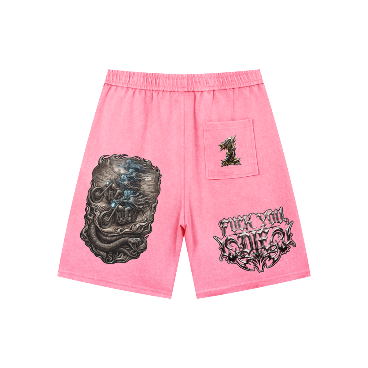 Men’s Vintage Wash Drawstring Shorts