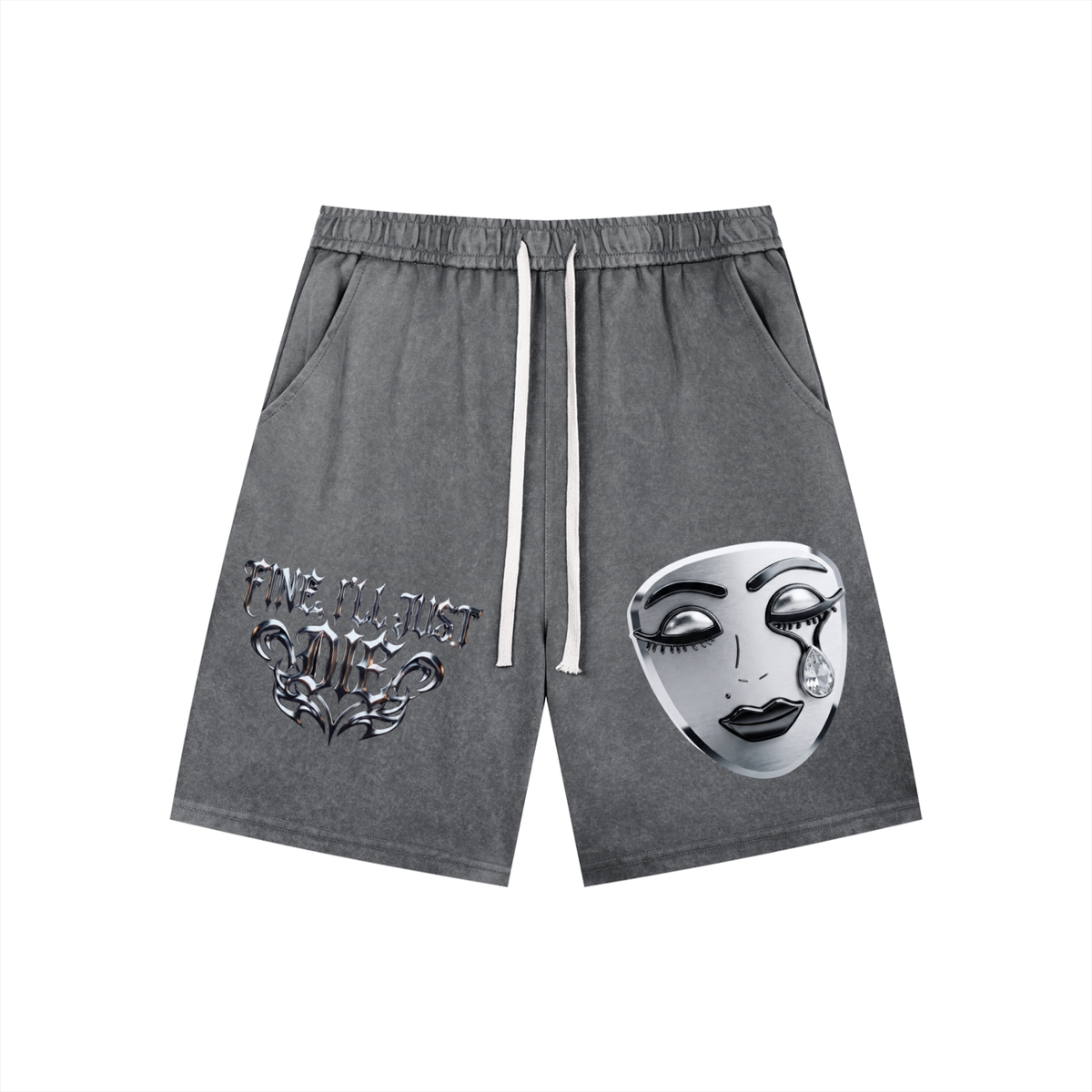 Men’s Vintage Wash Drawstring Shorts