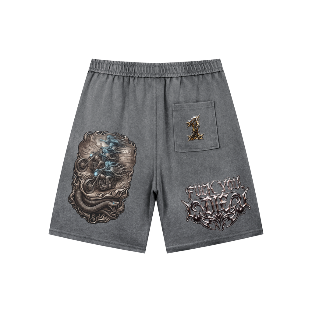 Men’s Vintage Wash Drawstring Shorts