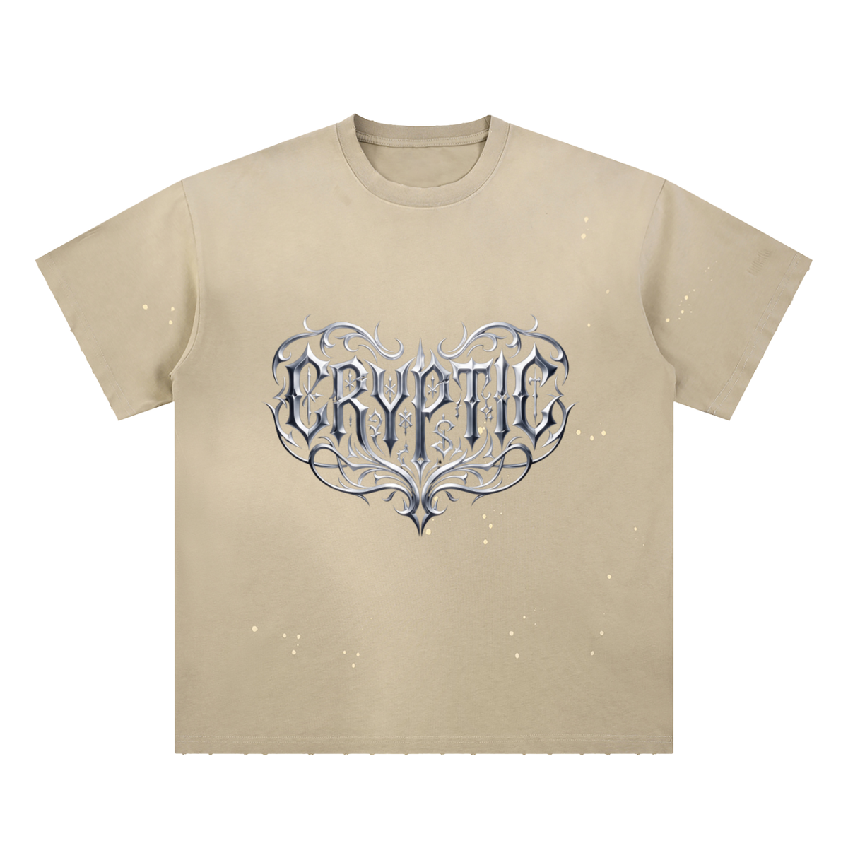 Hand-Frayed Sunfade Paint Splatter T-Shirt