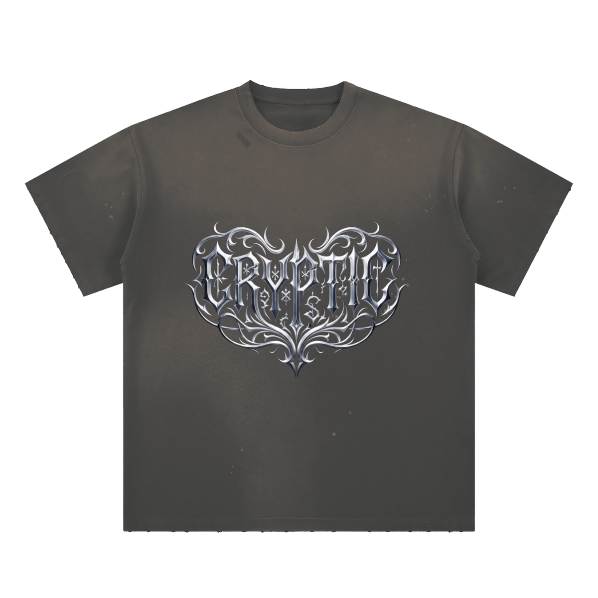 Hand-Frayed Sunfade Paint Splatter T-Shirt