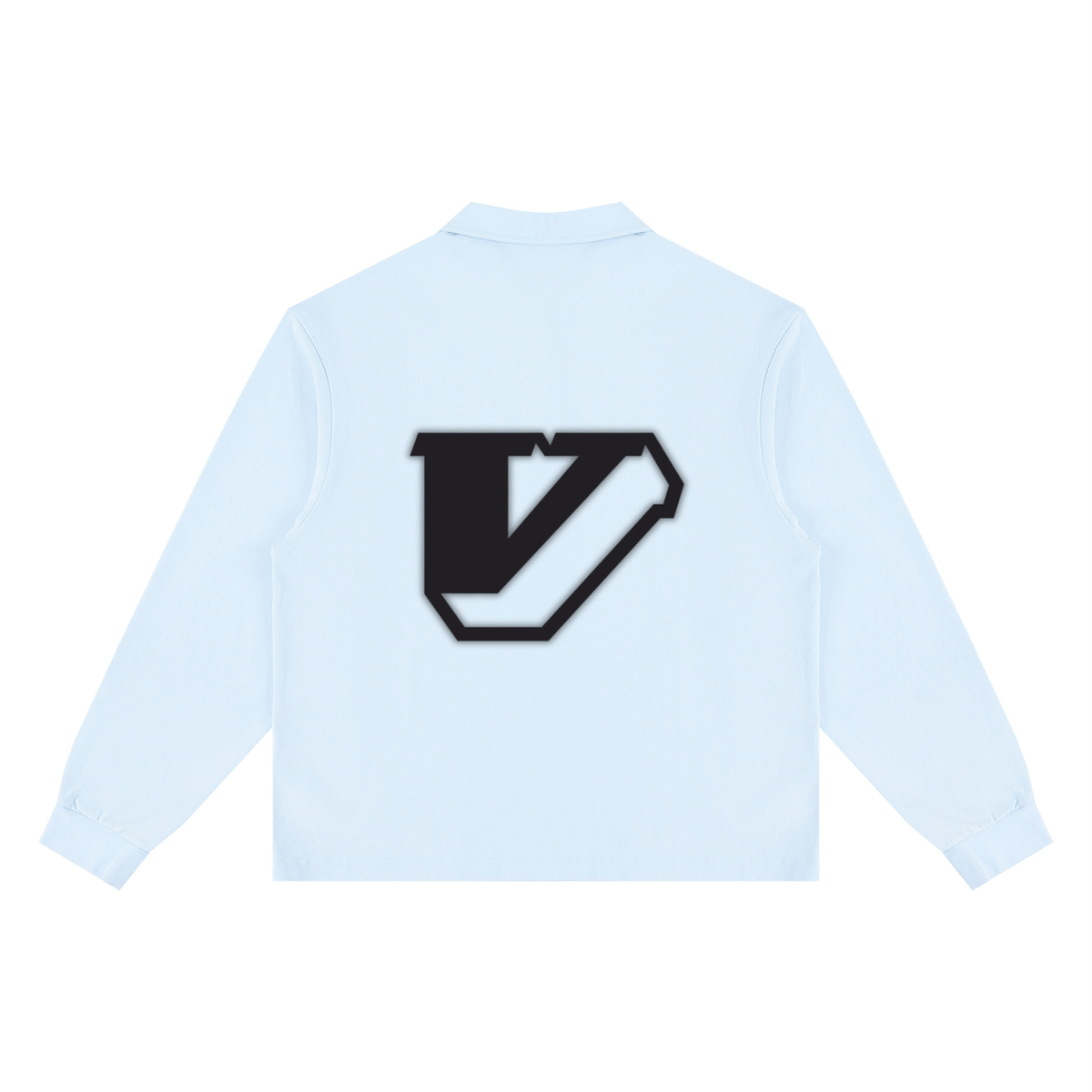Unisex Loose Long Sleeve Polo Shirt