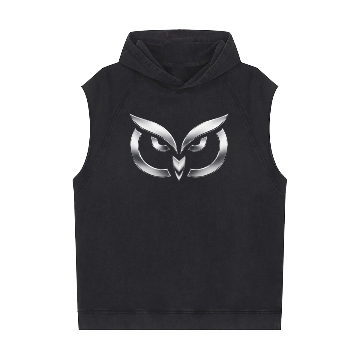 Snow Washed Sleeveless Hoodie