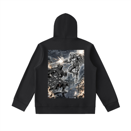 Essential Heavyweight High Neck  Zip-Up Hoodie